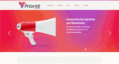 Desktop Screenshot of prioritecomunicacao.com.br