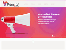 Tablet Screenshot of prioritecomunicacao.com.br